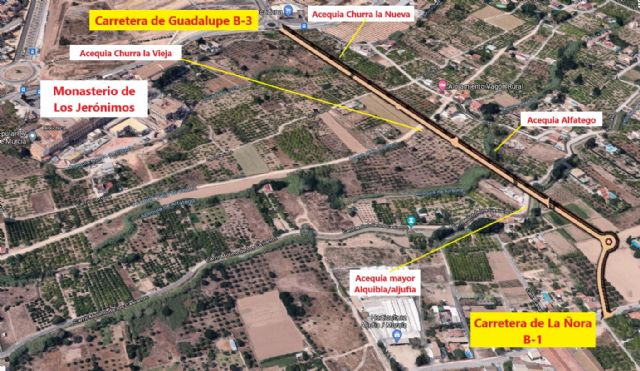 Huermur denuncia que el ayuntamiento pretende partir con un vial el entorno BIC de ‘Los Jerónimos’ y su huerta - 2, Foto 2