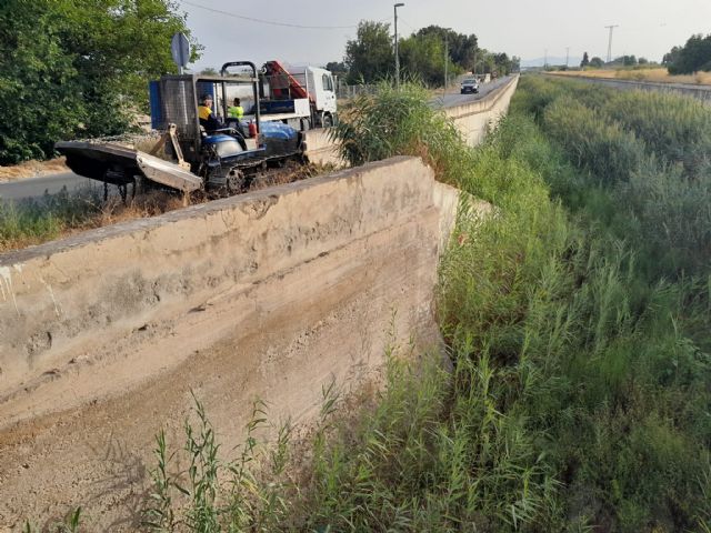 La CHS inicia los trabajos de desbroce del cauce del canal del Reguerón en el municipio de Murcia - 2, Foto 2