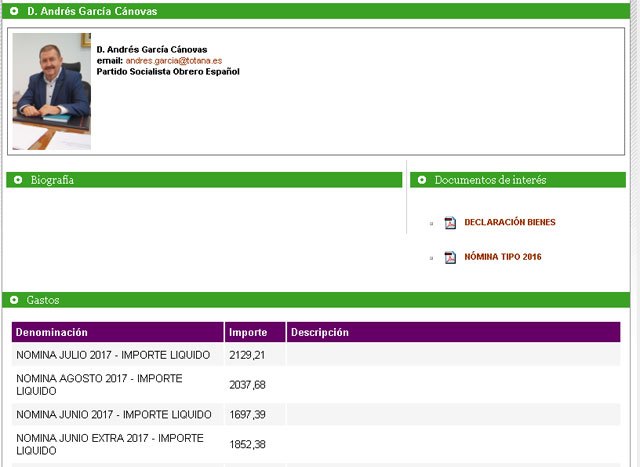 Perfil del  alcalde Andrés García, Foto 1