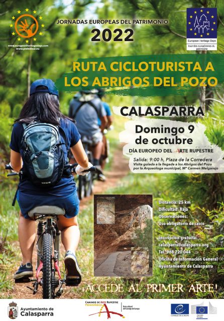 Ruta ciclo-turista a los abrigos del pozo en Calasparra, día europeo del arte rupestre - 1, Foto 1