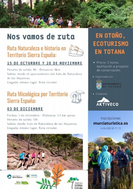 La Concejalía de Turismo organiza visitas guiadas a La Bastida y al Cementerio Municipal, y rutas ecoturísticas por Sierra Espuña durante el último trimestre del año, Foto 3