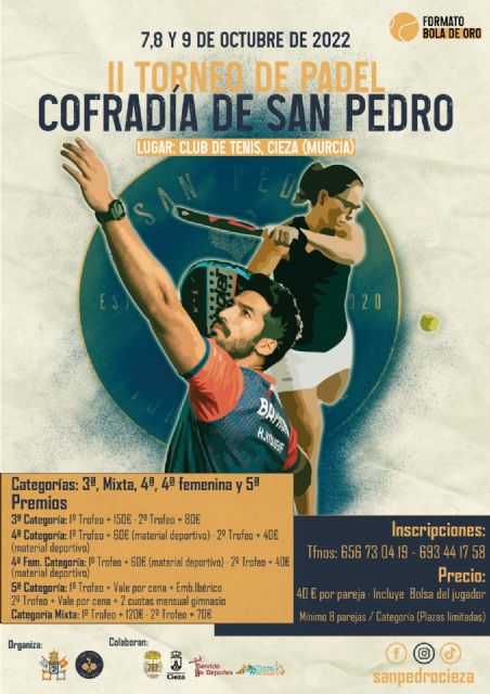 La Cofradía de San Pedro presenta su II Torneo de Pádel - 1, Foto 1