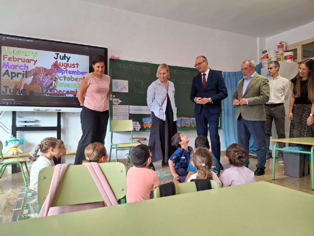 El Gobierno regional invierte 228.000 euros en el cambio de cubiertas y en el aula de dos años del colegio Jesús García Candel de Ricote - 2, Foto 2