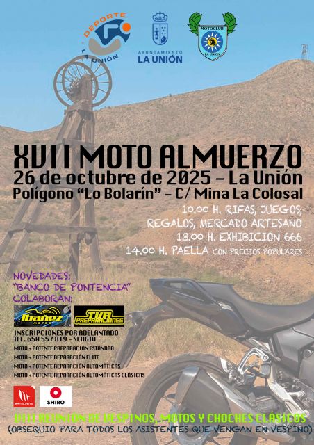 La Unión acogerá el XVII Moto Almuerzo el próximo 26 de octubre - 2, Foto 2