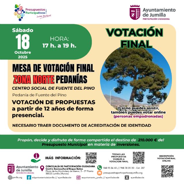Participación Ciudadana anuncia las fechas de las votaciones finales del proceso de Presupuestos Participativos 2025 - 2, Foto 2