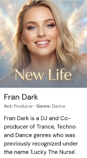 El nuevo hit de Fran Dark, New Life, seleccionado para el prestigioso ‘Autumn Top 40 Poll’ - 2, Foto 2