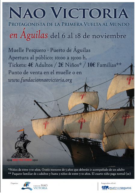 La Nao Victoria, el barco de la Primera Vuelta al Mundo, llega a Águilas - 2, Foto 2