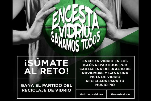Murcia se ilumina esta noche de verde con motivo de la campaña ´Encesta vidrio, ganamos todos´ - 1, Foto 1