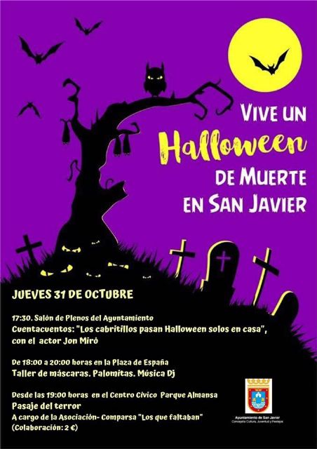 Cuentacuentos, talleres, música y un pasaje del terror para celebrar Halloween en San Javier - 2, Foto 2
