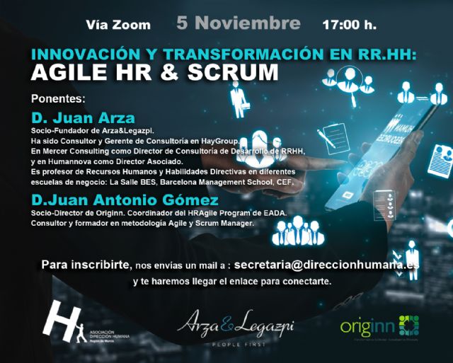 Dirección Humana, en colaboración con Arza & Legazpi y Originn, analizarán las últimas herramientas para la innovación y transformación de los recursos humanos - 1, Foto 1