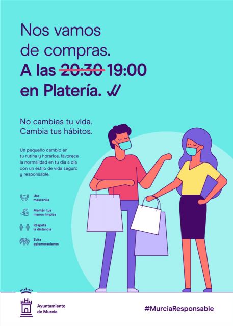 Una campaña anima a los murcianos a cambiar de hábitos para cumplir los confinamientos perimetral y nocturno - 1, Foto 1