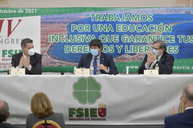 López Miras defiende en el Congreso de FSIE el modelo educativo basado en la libertad - 3, Foto 3