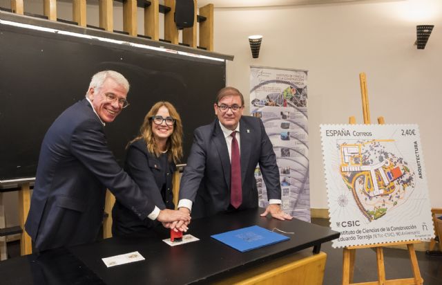 Correos presenta un sello que conmemora el 90 aniversario del Instituto de Ciencias de la Construcción Eduardo Torroja (IETcc-CSIC) - 1, Foto 1