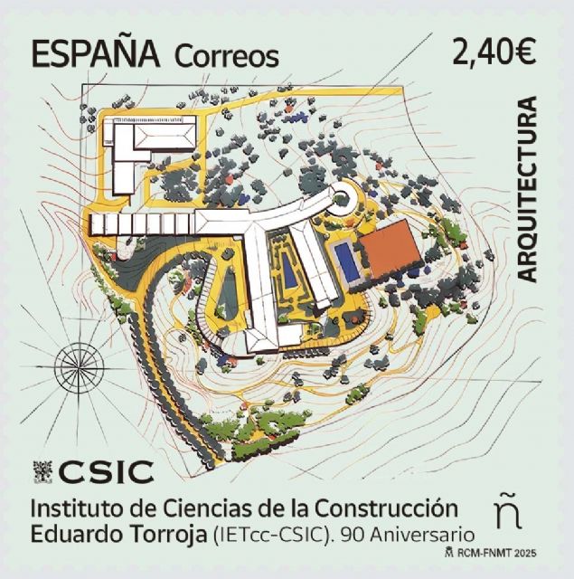 Correos presenta un sello que conmemora el 90 aniversario del Instituto de Ciencias de la Construcción Eduardo Torroja (IETcc-CSIC) - 2, Foto 2