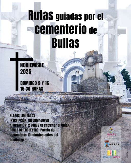 Bullas conmemora el Mes de los Santos con una ruta guiada por la historia del cementerio local - 1, Foto 1