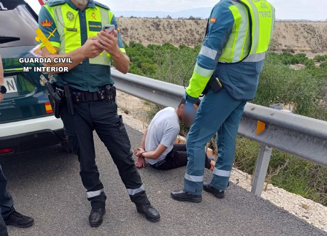 La Guardia Civil intercepta y detiene a un camionero que conducía de forma temeraria y bajo los efectos de alcohol y drogas - 1, Foto 1