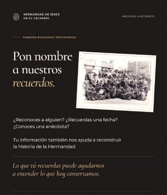 La Hermandad del Calvario busca fotografías y documentos históricos para conmemorar su centenario en 2028 - 4, Foto 4