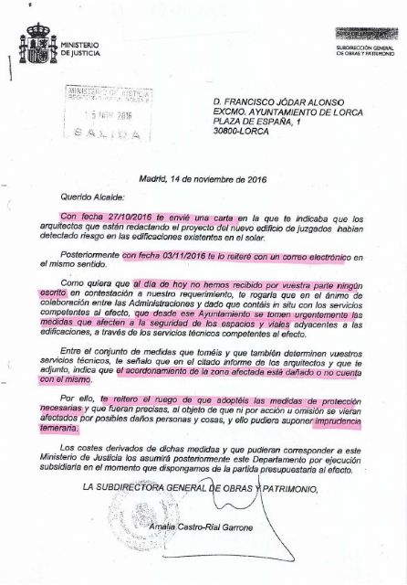 Mateos muestra su preocupación por la demora en cumplir las órdenes del Ministerio para asegurar y proteger las fachadas de la Calle Selgas - 1, Foto 1