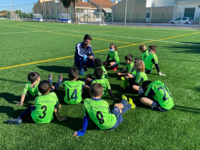 El C.D. Algar A, EFB. Balsicas, A.D. Franciscanos y C.D. Minera, los mejores hasta ahora en benjamines B - 1, Foto 1