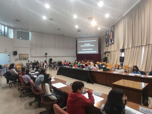 El Ayuntamiento de Puerto Lumbreras acoge plenos infantiles, para conmemorar el día de la Constitución - 3, Foto 3