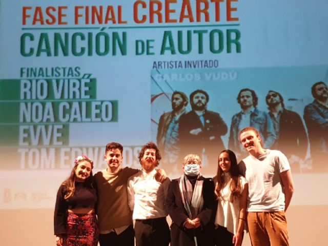 Río Viré, primer premio de Canción de Autor, y Víctor Ortega y José Ángel Valverde, primeros premios de la modalidad de Literatura del Certamen de Creación Artística Joven CREARTE 2021 de Molina de Segura - 3, Foto 3