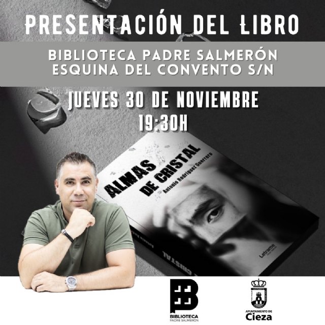 La biblioteca municipal acoge este jueves la presentación de la novela Almas de cristal de Antonio Rodríguez - 1, Foto 1