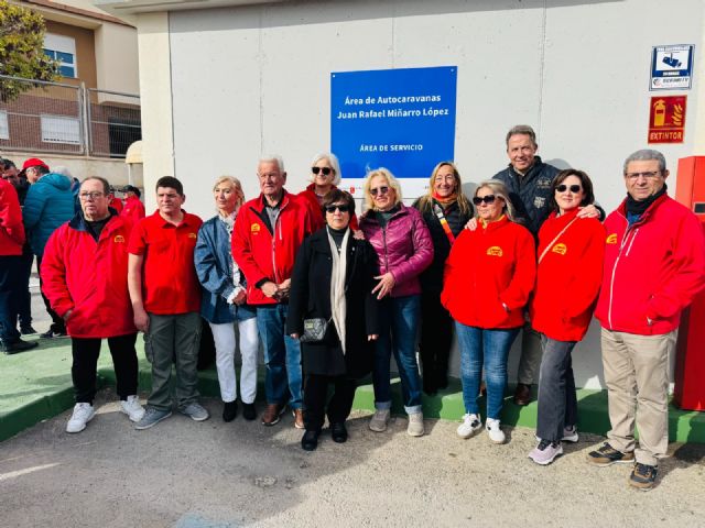 Lorca dedica su área de autocaravanas a Juan Rafael Miñarro López, expresidente de la Asociación Autocaravanista de la Región de Murcia - 2, Foto 2