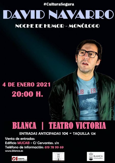 David Navarro llega a la programación extraordinaria del teatro Victoria de Blanca - 1, Foto 1