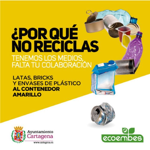 El Ayuntamiento de Cartagena pide mayor un mayor compromiso de los ciudadanos en el reciclado de envases - 1, Foto 1