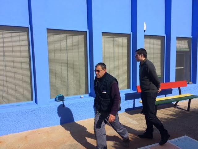 Realizan trabajos de repintado de la fachada del Colegio de Lébor y otras actuaciones similares en otros centros educativos del municipio, Foto 6