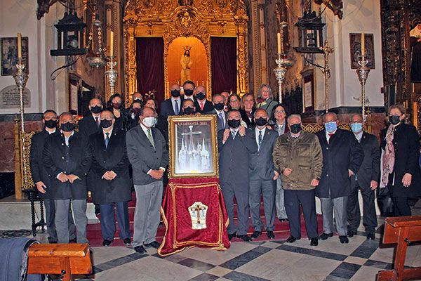 La Tertulia Cofrade ‘La Levantá’ presentó su cartel de la Semana Santa 2022 en la Hermandad de la Amargura de Sevilla - 3, Foto 3