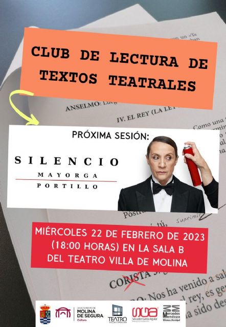 Silencio, del escritor y dramaturgo Juan Mayorga, es la obra elegida para ser tratada en la próxima reunión del Club de Lectura de Textos Teatrales - 1, Foto 1