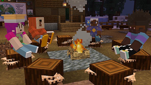 Mattel y Minecraft colaboran para crear el nuevo mapa y juguete Minecraft Creator Series Camp Enderwood DLC Line - 1, Foto 1