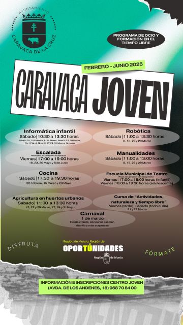El Ayuntamiento de Caravaca renueva la oferta de actividades de la programación infantil y juvenil de ocio para fines de semana - 2, Foto 2