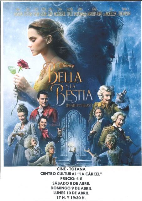 La Bella y la Bestia se proyectará del 8 al 10 de abril en el Centro Sociocultural La Cárcel, Foto 1