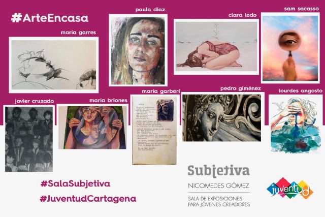 La Sala Subjetiva ofrece visitas online a las exposiciones de jóvenes artistas cartageneros - 1, Foto 1
