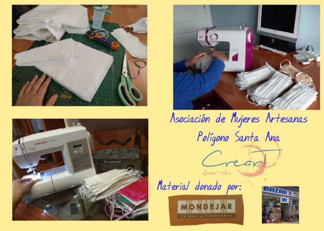 La Junta Vecinal de Perín organiza a colectivos locales para fabricar mascarillas - 2, Foto 2