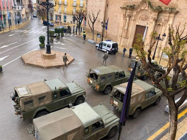Hoy vuelve la Brigada Paracaidista a Totana en apoyo a las Fuerzas de Seguridad y para incidir en nuestra protección, Foto 1