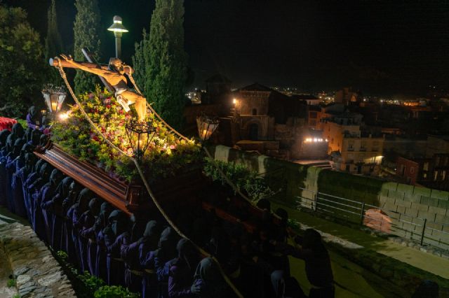 La primera procesión de la Semana Santa de España ya ha recorrido las calles de Cartagena - 1, Foto 1