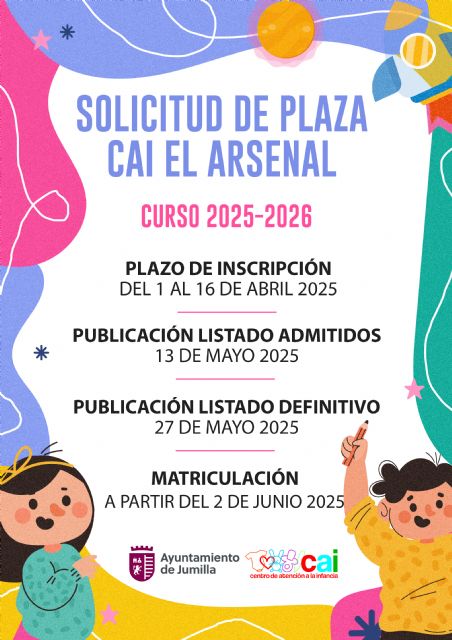 Se abre el plazo para la solicitud de plaza en el CAI El Arsenal para el curso 2025-2026 - 1, Foto 1
