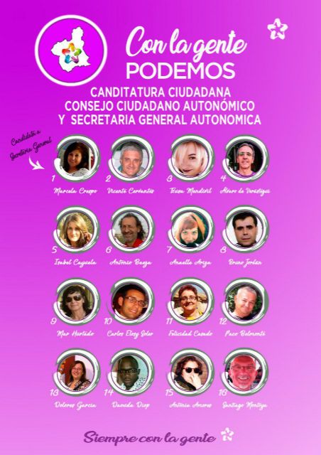 La candidata a la Secretaría General de #ConLaGentePodemos Marcela Crespo invita al resto de candidat@s a un debate público - 1, Foto 1