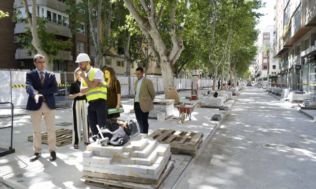 Las obras de peatonalización de Alfonso X hasta La Circular, a pleno rendimiento - 1, Foto 1