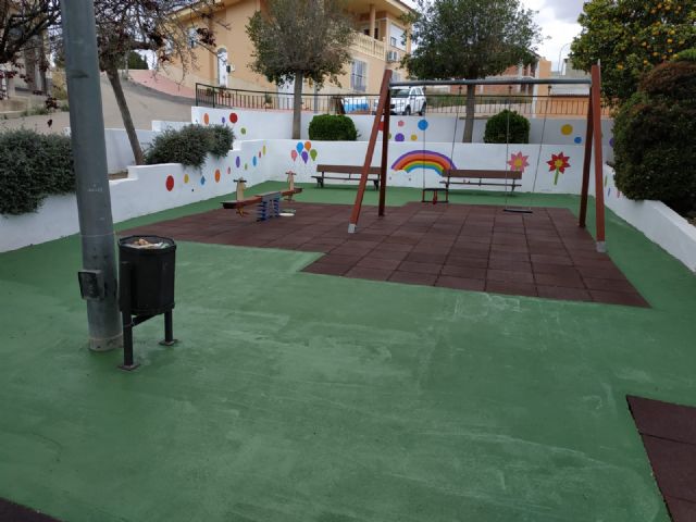 Finalizados los trabajos de mejora y mantenimiento que han permitido la renovación integral del parque infantil de la pedanía de La Parroquia - 1, Foto 1