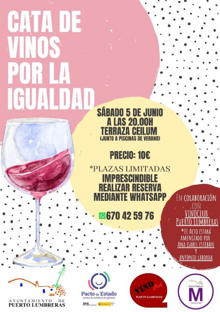 El Ayuntamiento de Puerto Lumbreras organiza el próximo sábado la I Cata de Vinos por la Igualdad para reivindicar el papel de la mujer en el mundo del vino - 2, Foto 2