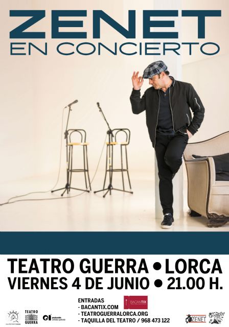 Llega este viernes el directo de Zenet a los conciertos del Teatro Guerra de Lorca - 1, Foto 1