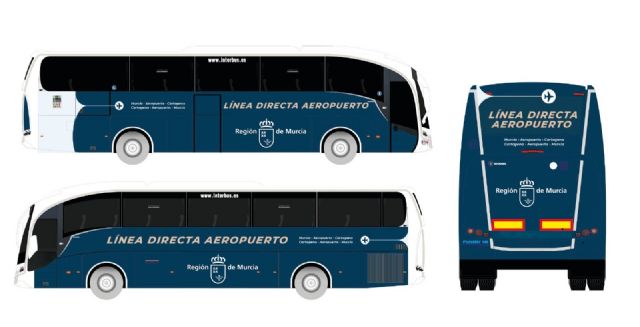 La Comunidad iniciará el 5 de junio el servicio de autobús gratuito para conectar el aeropuerto con Murcia y Cartagena - 1, Foto 1