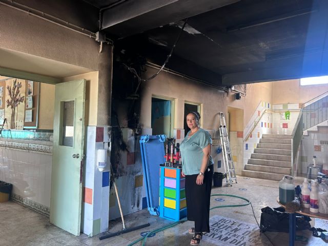 El PSOE exige a Fulgencio Gil explicaciones inmediatas por el incendio del CEIP Villaespesa de Tercia - 3, Foto 3