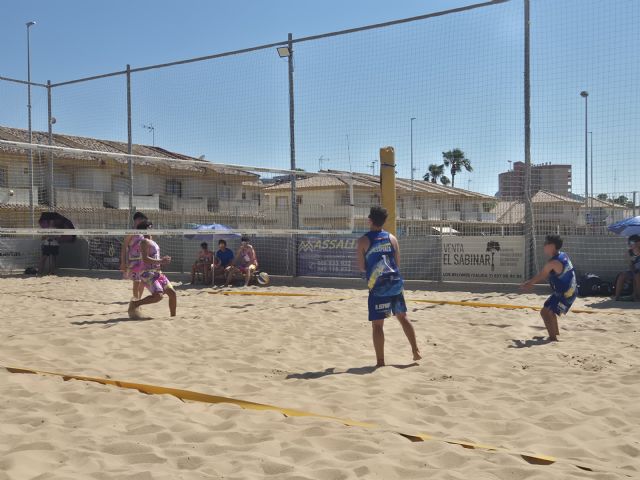 Dominio Del Club de Deportes La manga en la primera jornada de la liga federada de volley playa, de la categoría cadete masculino y femenino, de la Federación de Voleibol de la Región de Murcia - 4, Foto 4