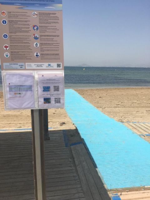 El Ayuntamiento de San Javier certifica 14 playas con el sello Safe Tourism que concede el Instituto para la Calidad Turística Española frente a la COVID-19 - 1, Foto 1