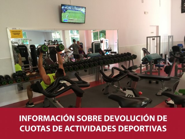 Informacin sobre devolucin de cuotas de actividades deportivas suspendidas, Foto 1